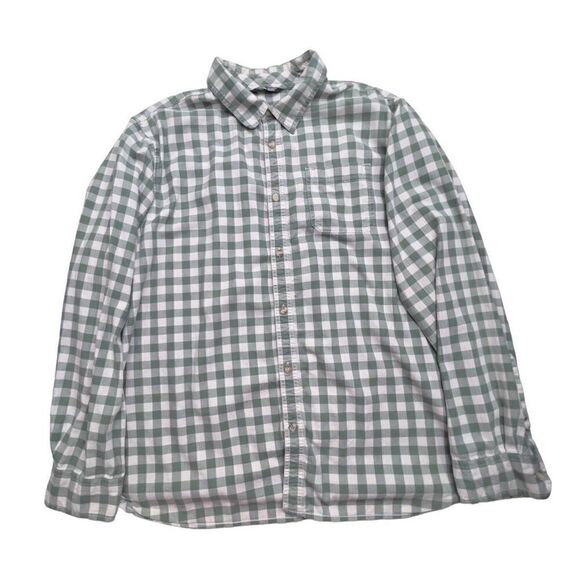The North Face Green & White Plaid
Checked Button Down Shirt Sz XXL 100% Cotton - Picture 4 of 10